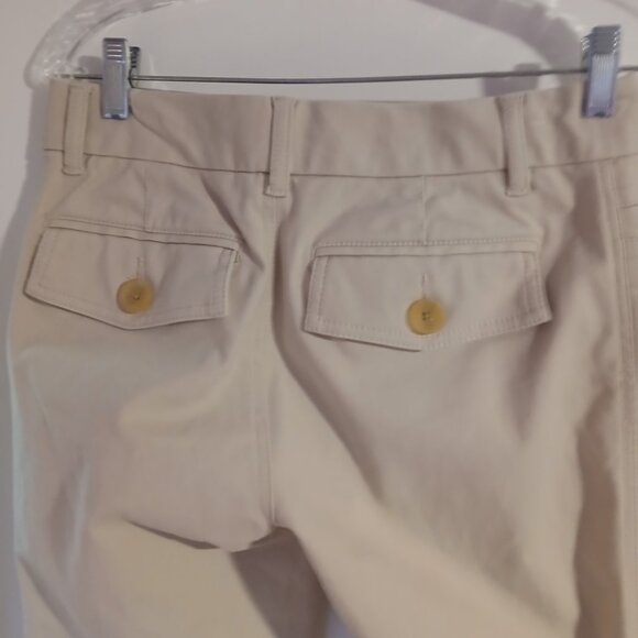 Banana Republic Women's Beige Flare Ankle Trousers SZ 2/S - Picture 7 of 10